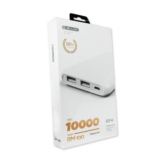 Power bank JELLICO RM-100 10000mAh white