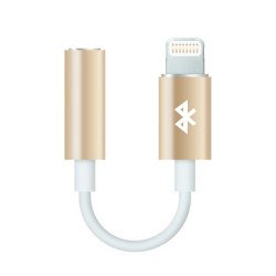 Адаптер LIGHTING - 3,5mm METAL gold