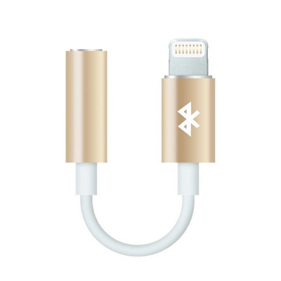 Адаптер LIGHTING - 3,5mm METAL gold