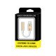 Адаптер LIGHTING - 3,5mm METAL gold