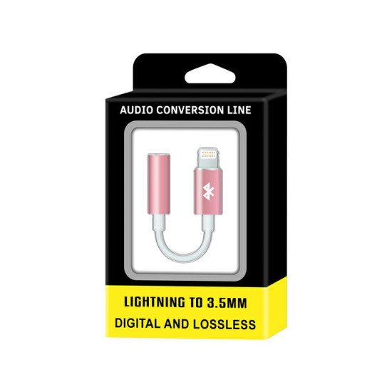 Адаптер LIGHTING - 3,5mm METAL rose