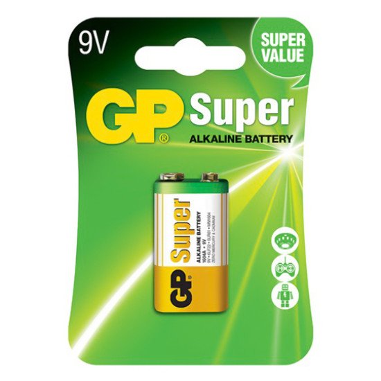 Аккумулятор SUPERALKALINE GP 9V 6LF22 1szt