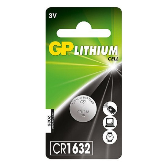 Аккумулятор литиевый GP 3V CR1632 1szt