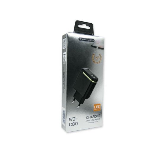 Зарядка JELLICO WJ-C80 2.4A LED bla