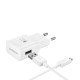 Зарядка Samsung EP-TA20+microUSB white