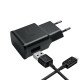 Зарядка Samsung EP-TA200EB+USB-C black