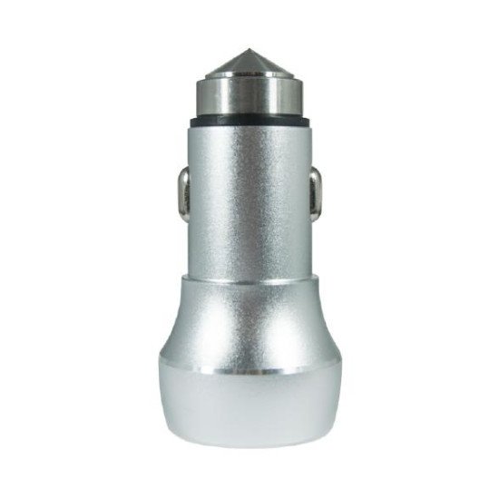 Зарядка SET ACURA 2xUSB+Кабель iPhone 7 METAL silver