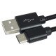 Зарядка SET ACURA 2xUSB+Кабель TYPE C METAL black