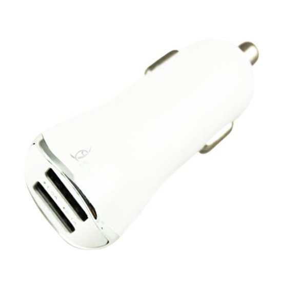 Зарядка в машину ATX 2xUSB 1A / 2,1A white