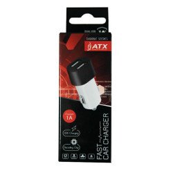 Зарядка в машину ATX MINI 2A 2xUSB black