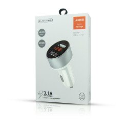 Зарядка в машину JELLICO HC-20 3.1A white