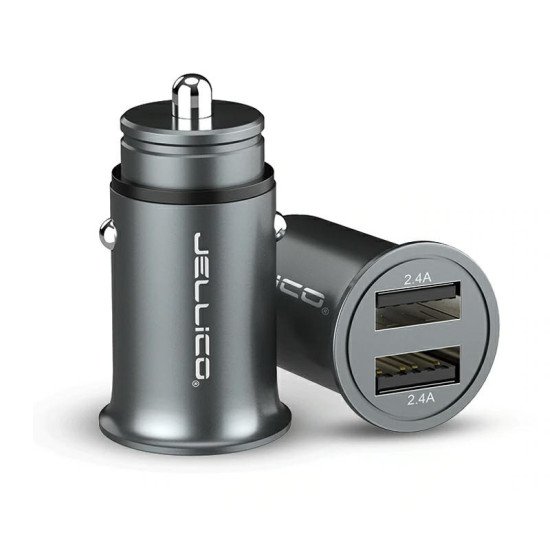 Зарядка в машину JELLICO JN-48 4.8A gray Зарядка в машину JELLICO JN-48 4.8A gray