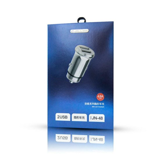 Зарядка в машину JELLICO JN-48 4.8A gray Зарядка в машину JELLICO JN-48 4.8A gray