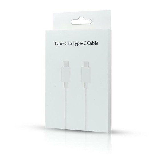 Кабель TYPE C TO TYPE C BOX white