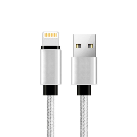Кабель USB ATX BRAIDED iPhone 5 silver Кабель USB ATX BRAIDED iPhone 5 silver