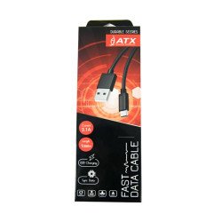 Кабель USB ATX BRAIDED TYPE C black