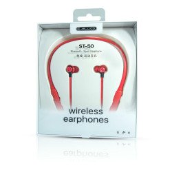Наушники JELLICO BT EARPHONE SPORT ST-50 red