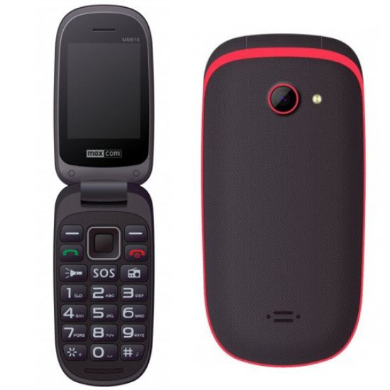 Телефон MAXCOM MM818 black/red
