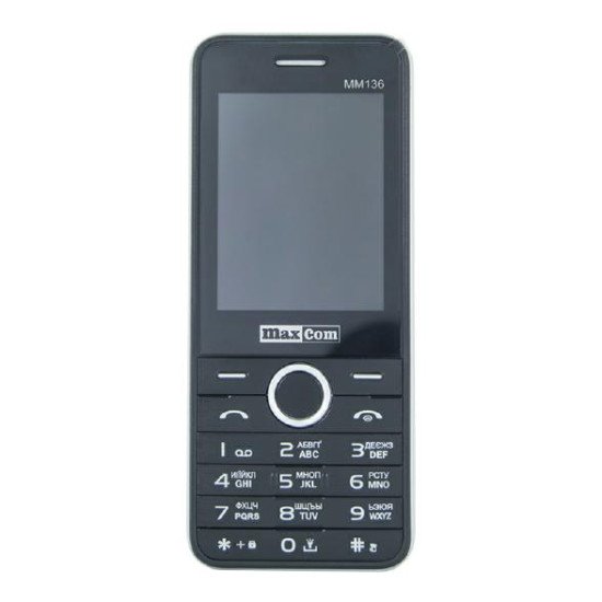 Телефон MAXCOM. MM136 blu/whi CYRYLICA