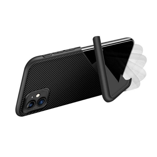 Чехол CARBON FOLDING iPhone X/XS black