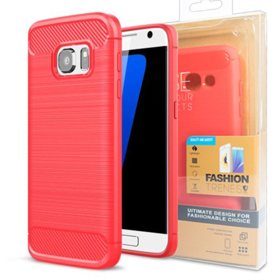 Чехол CARBON HUAWEI MATE 9 red BOX