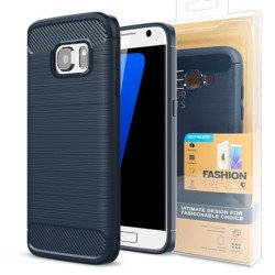 Чехол CARBON HUAWEI Y3 2017 dark blue BOX