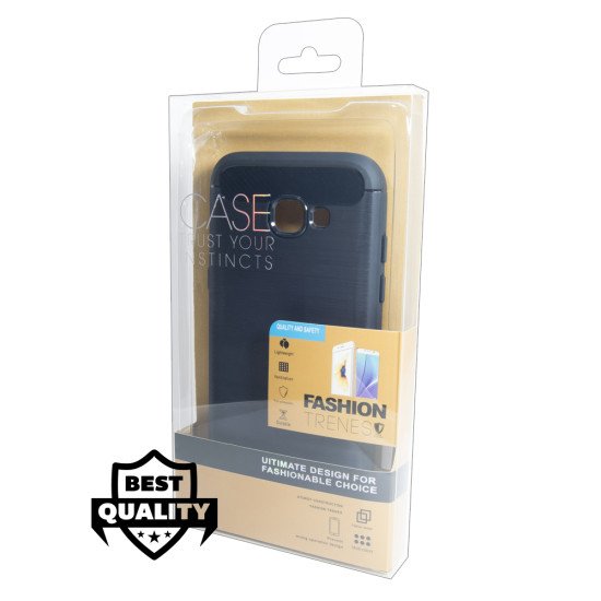 Чехол CARBON HUAWEI Y3 2017 dark blue BOX Чехол CARBON HUAWEI Y3 2017 dark blue BOX