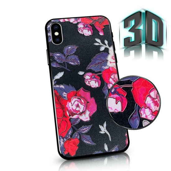 Чехол FLOWERS 3D iPhone XI/11 PRO 5,8" black