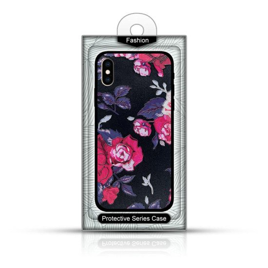 Чехол FLOWERS 3D Samsung A10 black