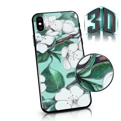 Чехол FLOWERS 3D Samsung A30/A20 green